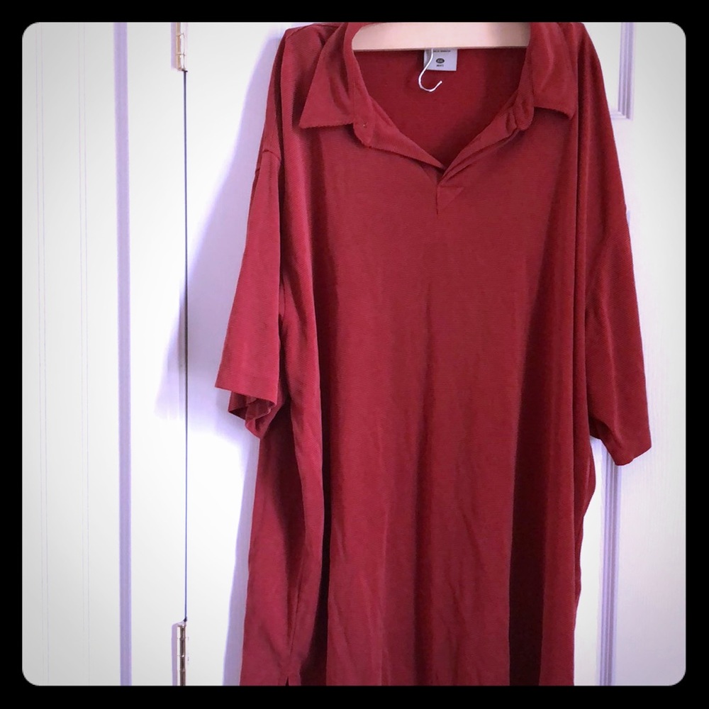 Golf Shirt Columbia Mens‎ Dark Red Orange XCO